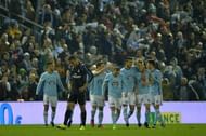 VIGO, SPAIN - JANUARY 25: Danilo of Real Madrid reacts after Daniel Wass of Celta de Vigo scores a goal during the Copa del Rey quarter-final second leg match between Real Club Celta de Vigo and Real Madrid Club de Futbol at Municipal de Balaidos stadium on January 25, 2017 in Vigo, Spain. (Photo by Octavio Passos/Getty Images)